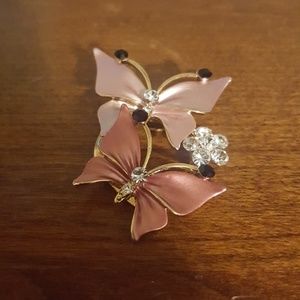 Pink Butterfly Pendant